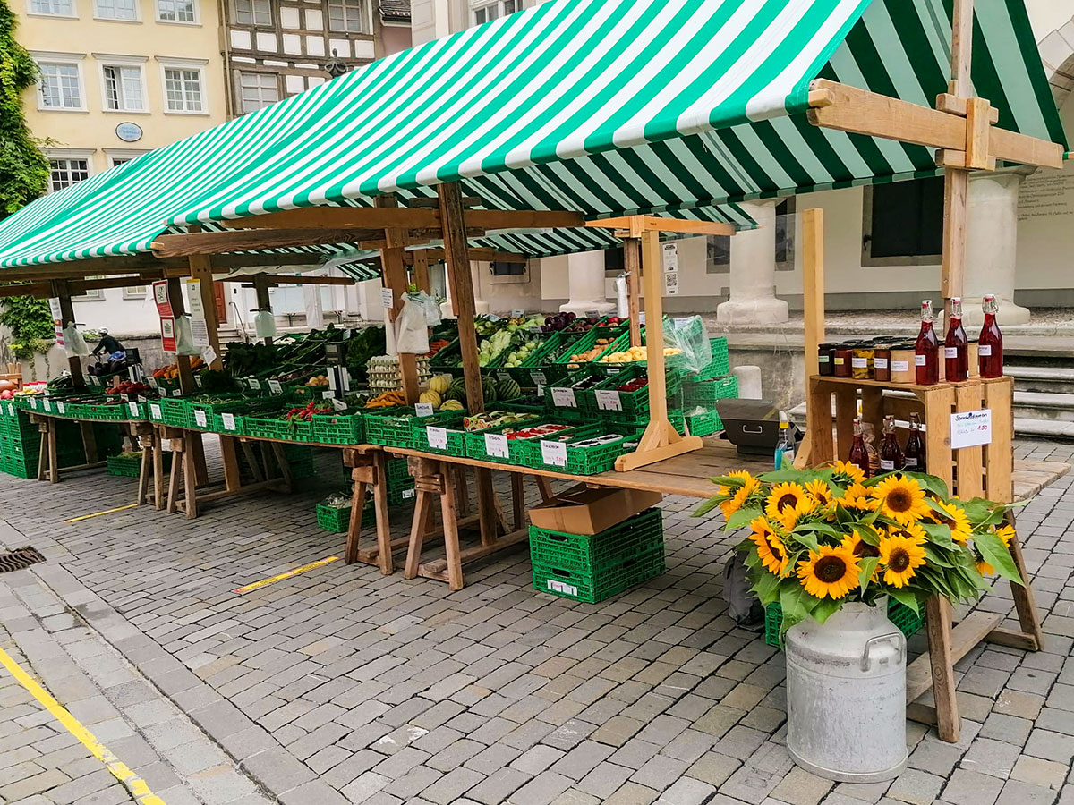 Wochenmarkt-Wil – Stand